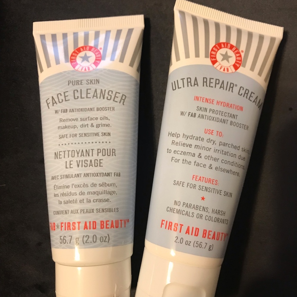 First Aid Beauty Cleanser & Ultra Repair Cream